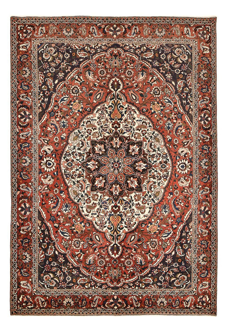 Alfombra persa - Nómada - 313 x 215 cm - rojo burdeos