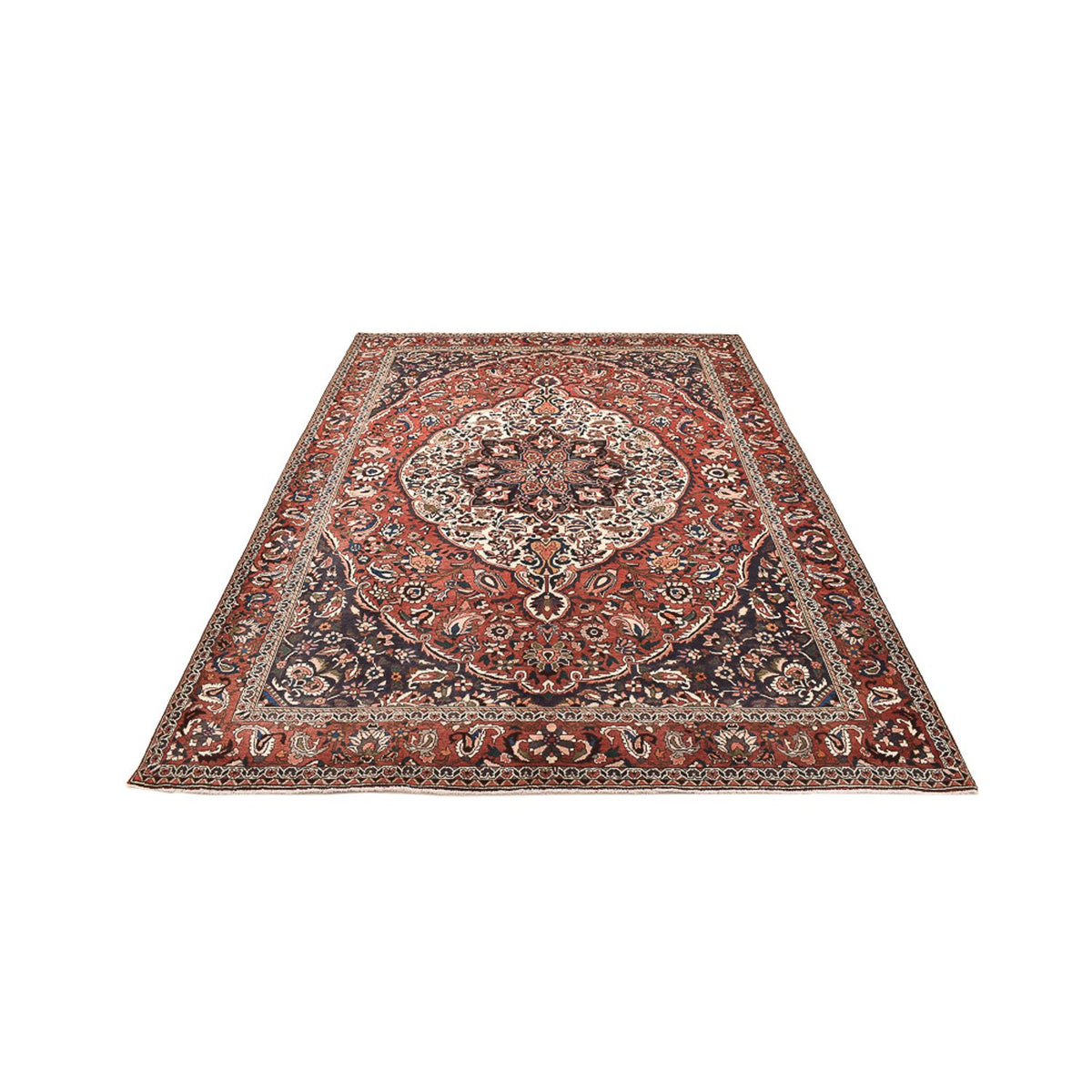 Alfombra persa - Nómada - 313 x 215 cm - rojo burdeos