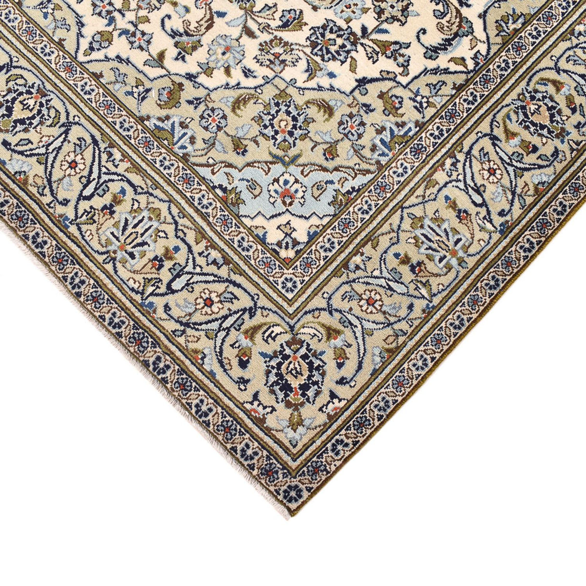 Alfombra persa - Keshan - 254 x 145 cm - arena