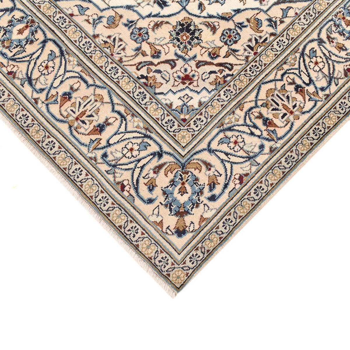 Alfombra persa - Keshan - 251 x 143 cm - arena