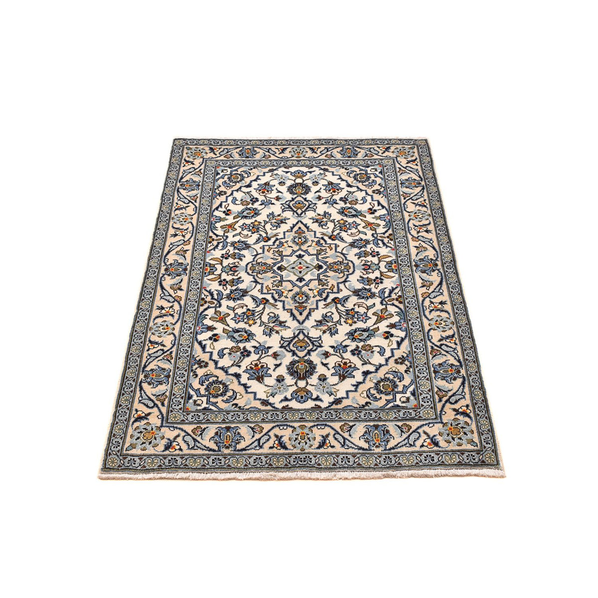 Alfombra persa - Keshan - 144 x 95 cm - arena