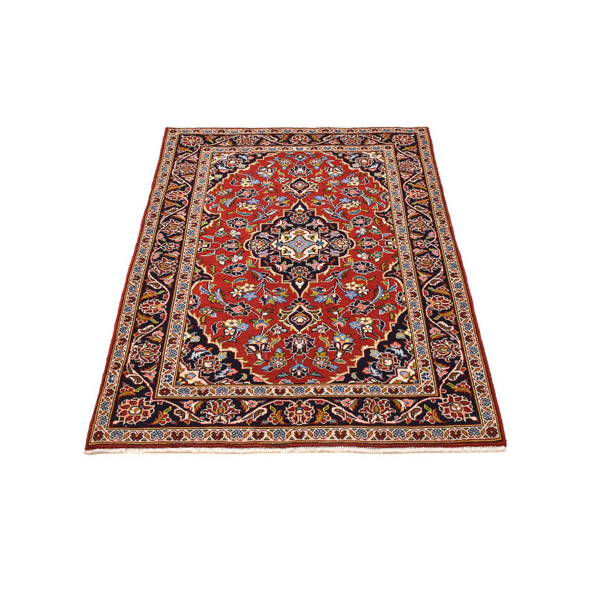 Alfombra persa - Keshan - 149 x 105 cm - rojo