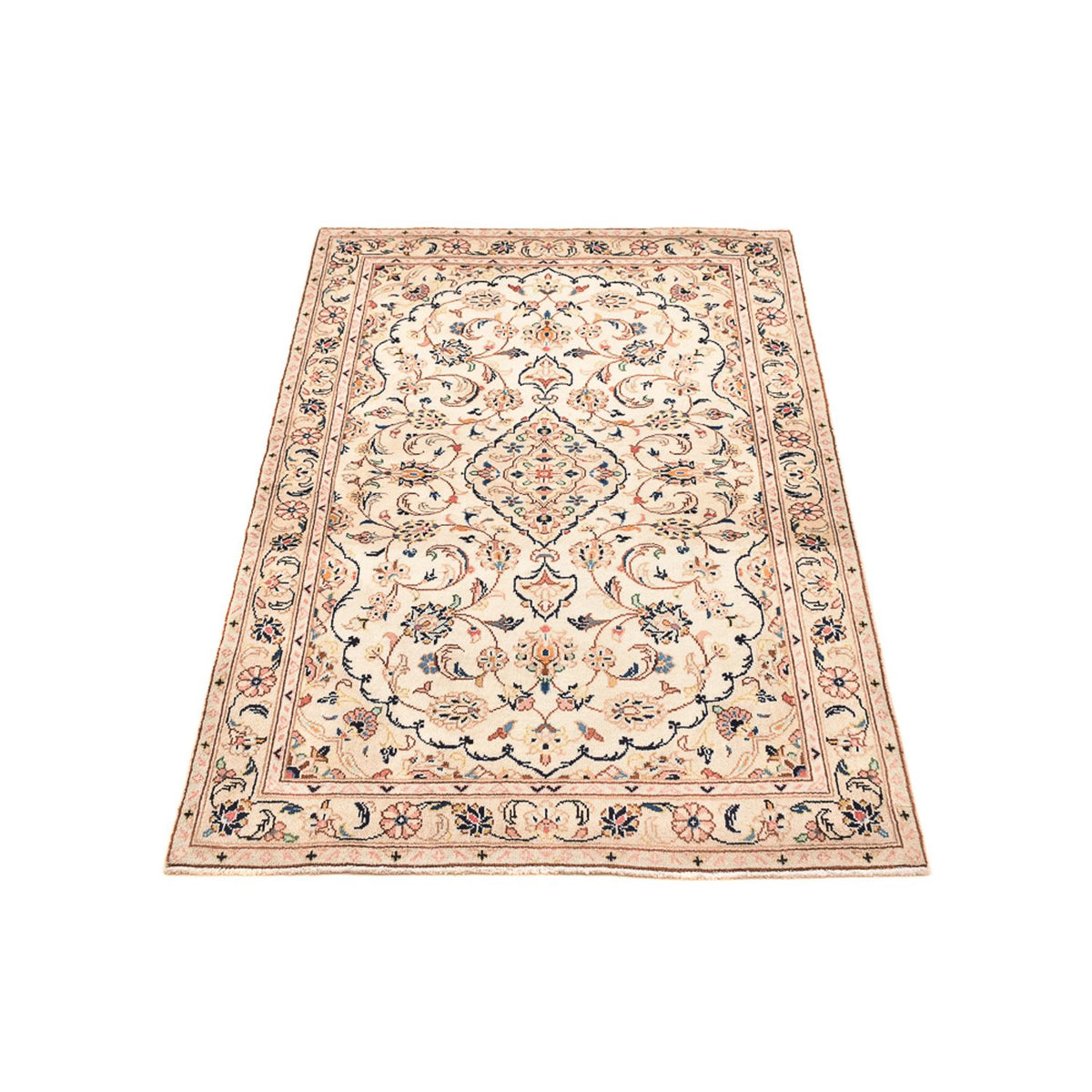Alfombra persa - Keshan - 150 x 98 cm - beige