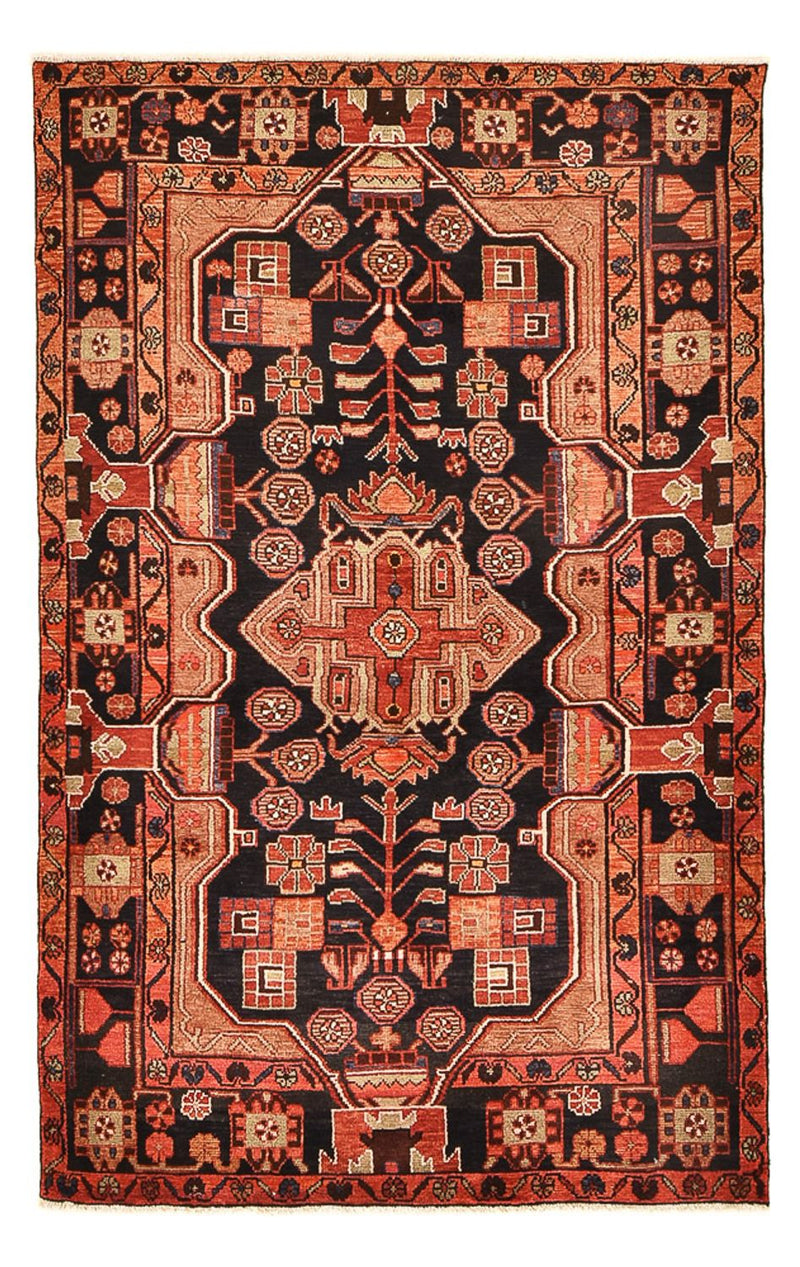 Alfombra persa - Nómada - 222 x 140 cm - rojo claro