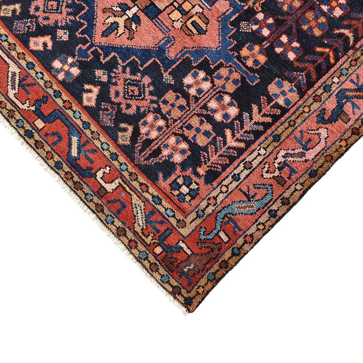 Alfombra persa - Nómada - 187 x 107 cm - azul oscuro