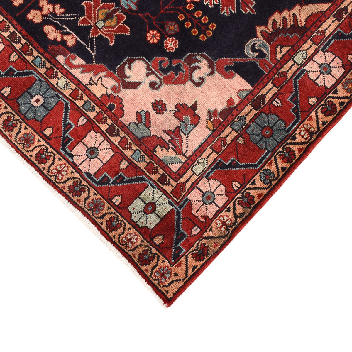 Alfombra persa - Nómada - 228 x 145 cm - azul oscuro