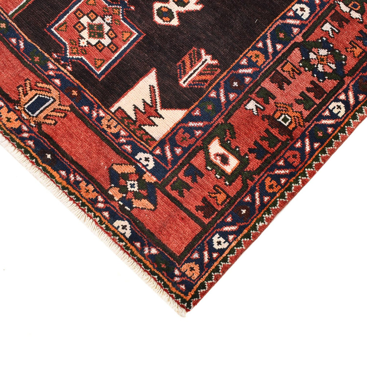 Alfombra persa - Nómada - 210 x 138 cm - multicolor