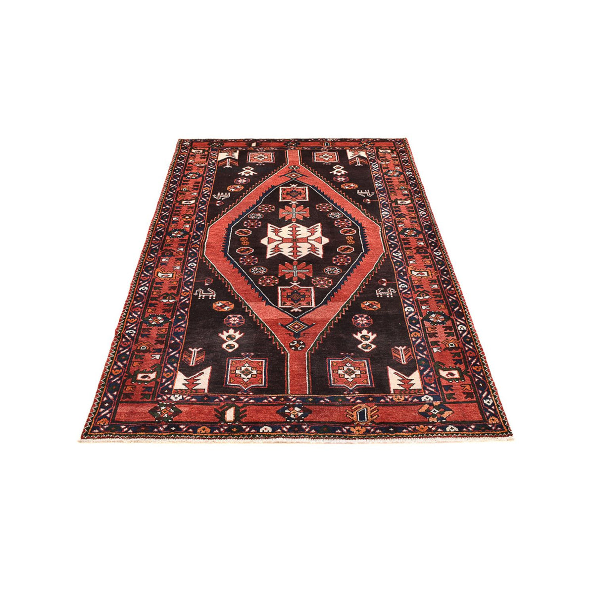 Alfombra persa - Nómada - 210 x 138 cm - multicolor