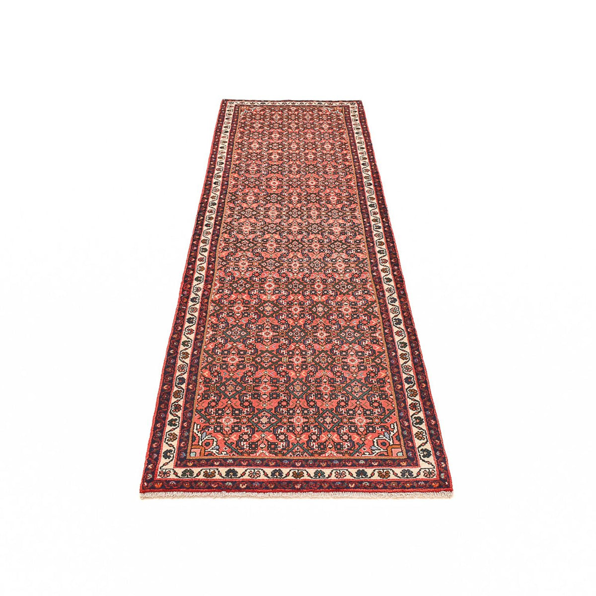 Alfombra de pasillo Alfombra persa - Nómada - 277 x 85 cm - rojo claro
