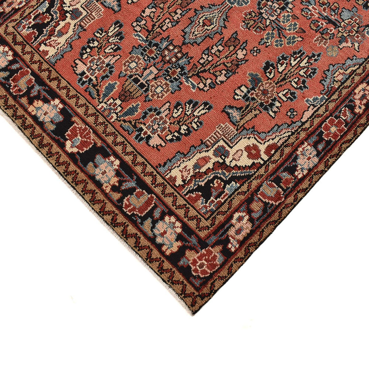 Alfombra de pasillo Alfombra persa - Nómada - 419 x 110 cm - rojo claro