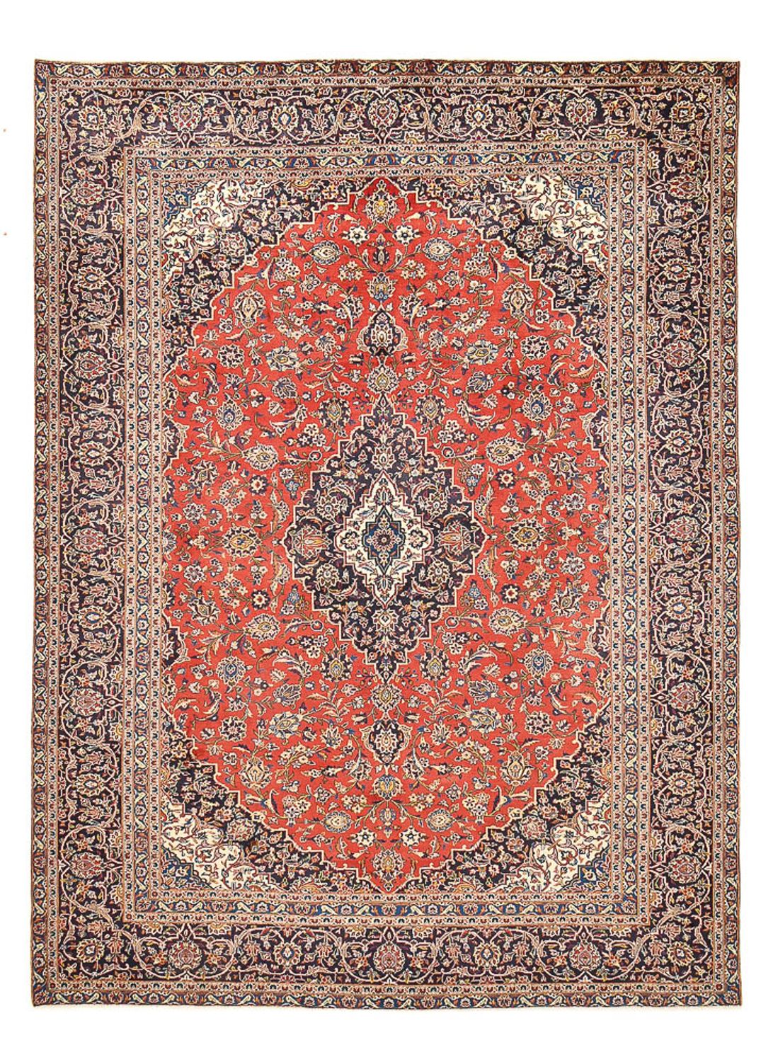 Alfombra persa - Keshan - 387 x 285 cm - rojo