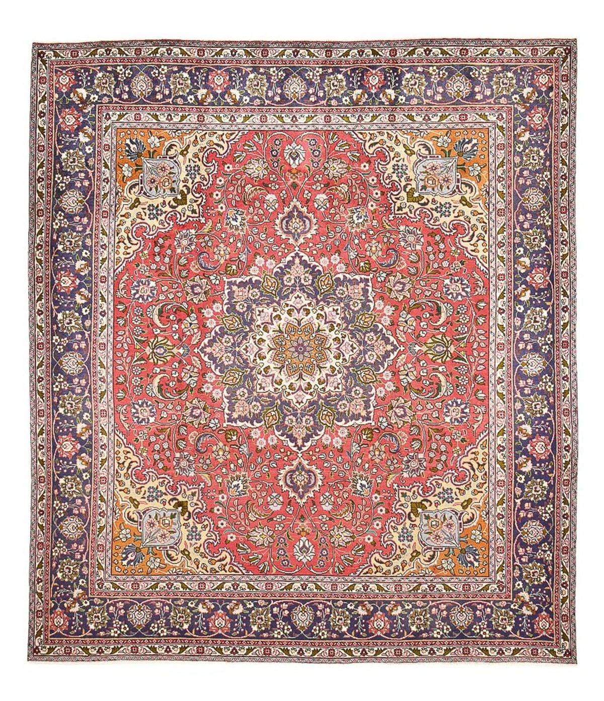 Alfombra persa - Tabriz - 374 x 300 cm - rojo