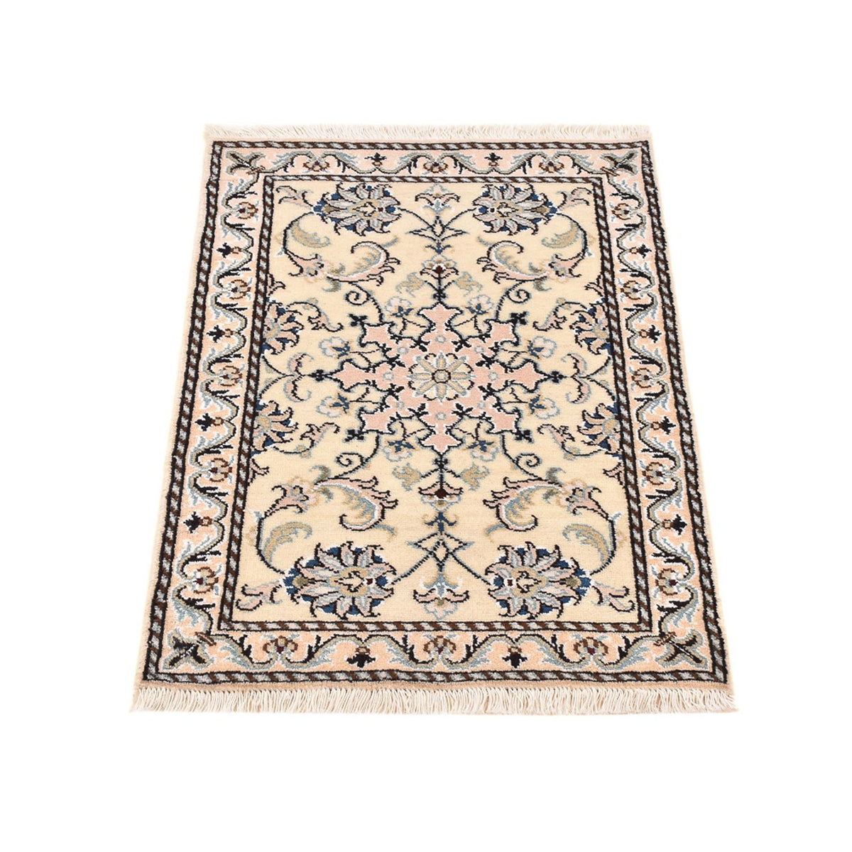 Alfombra persa - Nain - 87 x 57 cm - beige