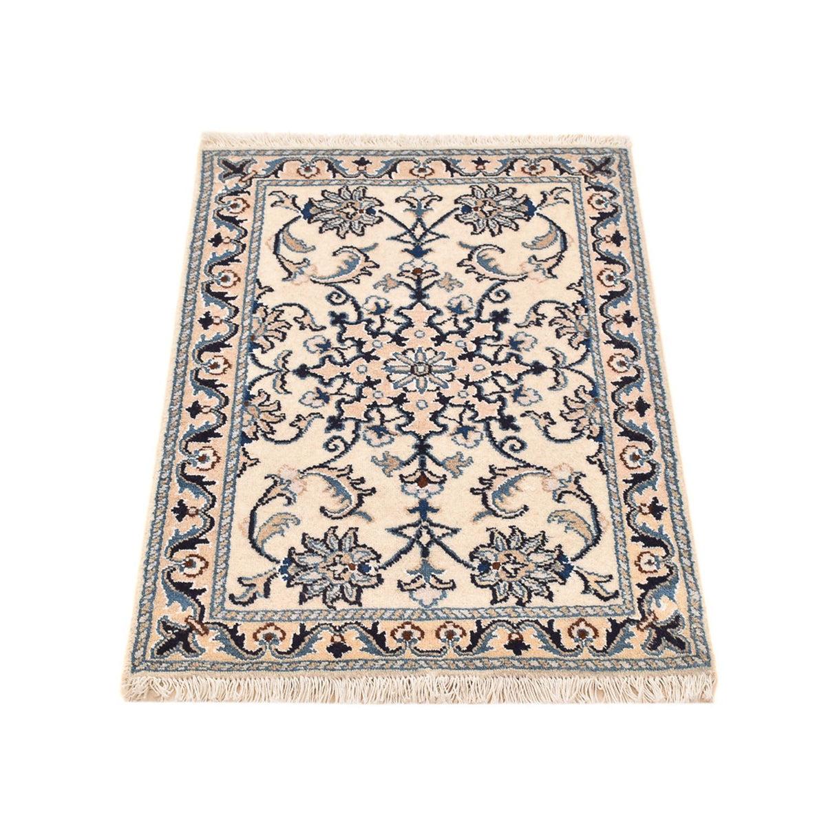 Alfombra persa - Nain - 87 x 57 cm - beige