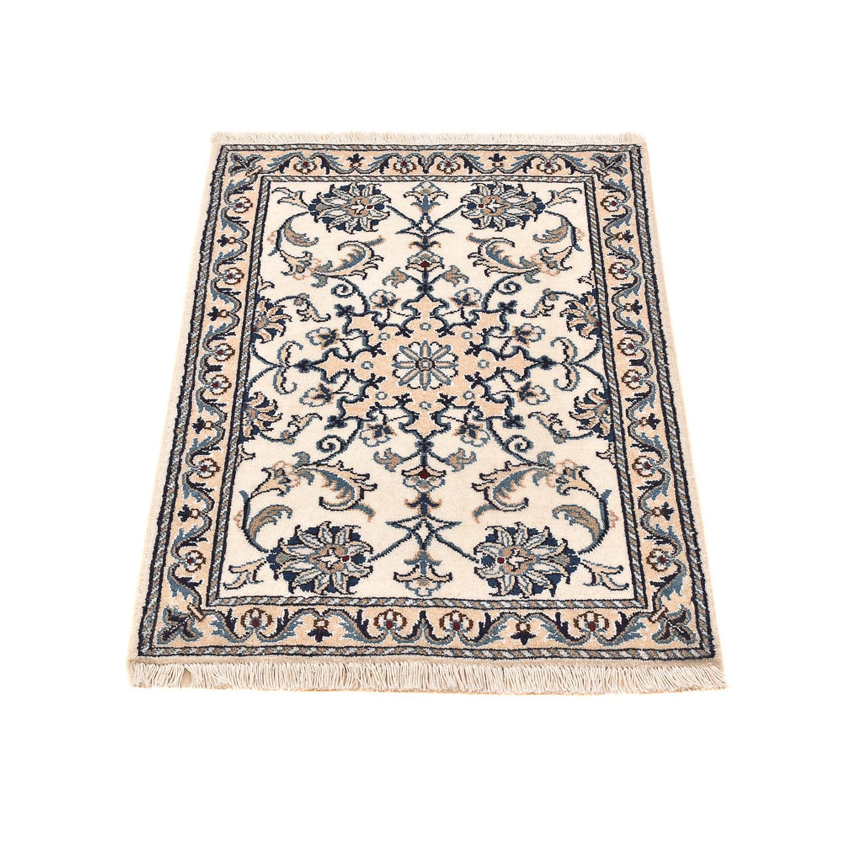 Alfombra persa - Nain - 87 x 60 cm - crema