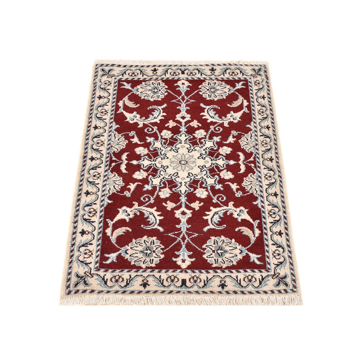 Alfombra persa - Nain - 94 x 60 cm - rojo