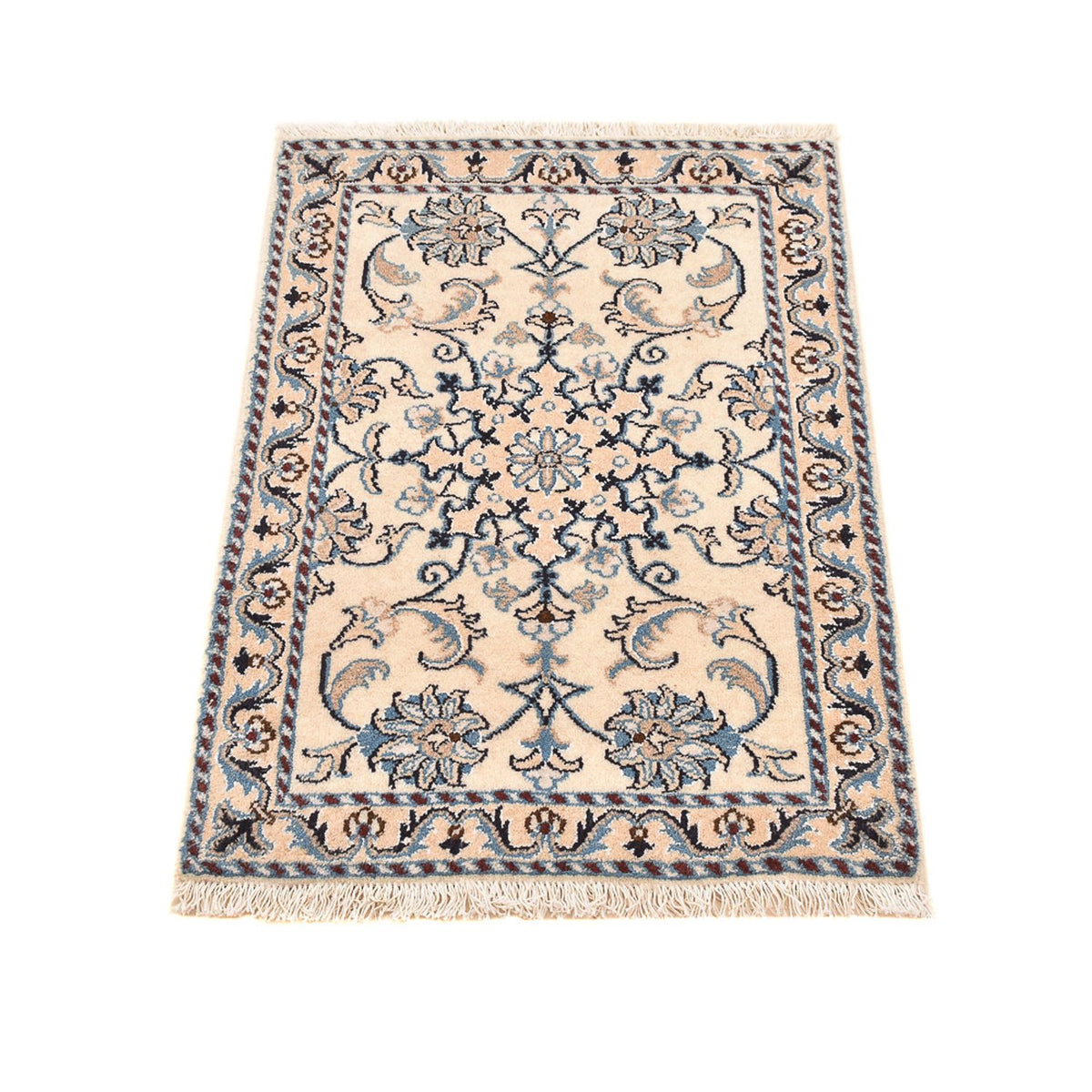 Alfombra persa - Nain - 85 x 58 cm - crema