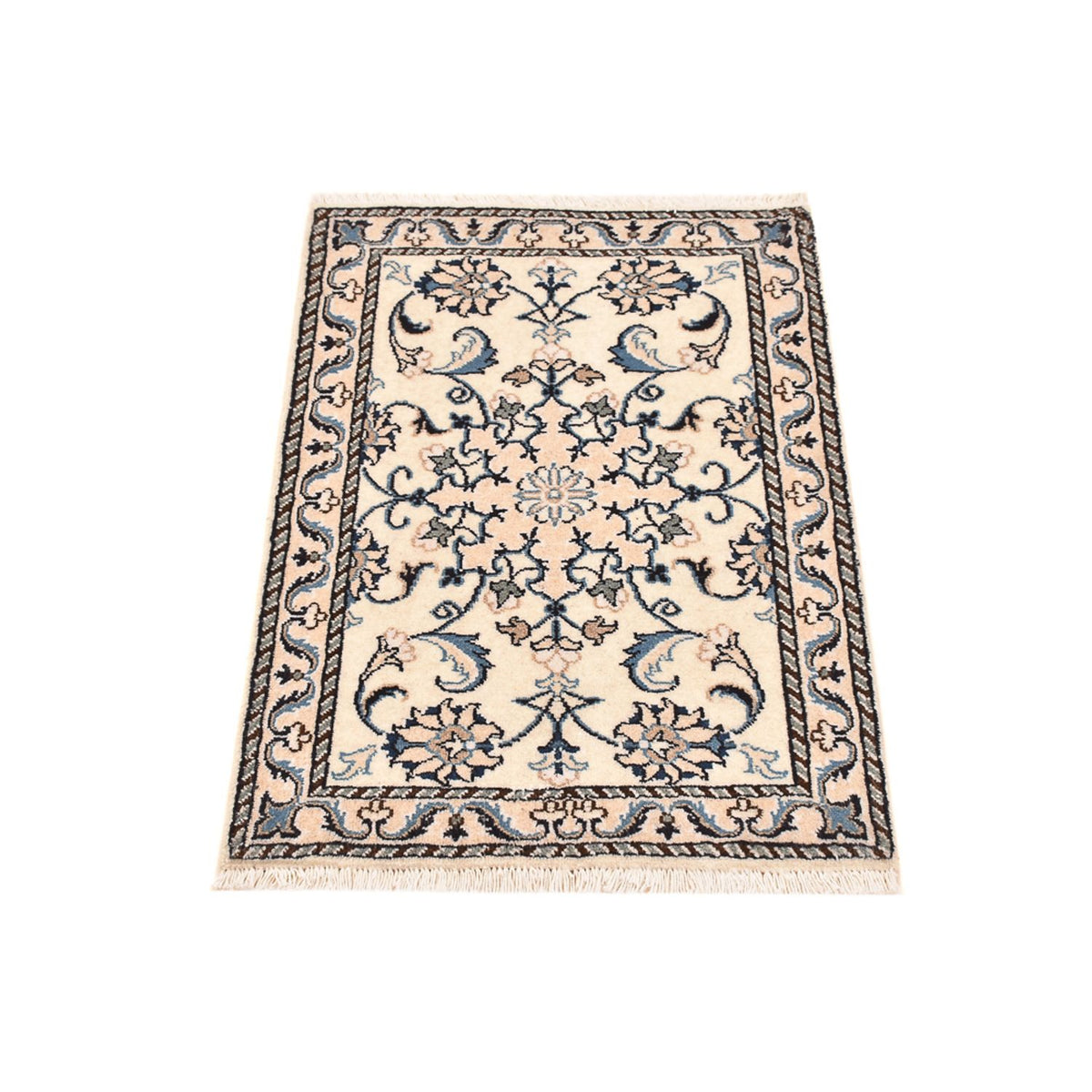 Alfombra persa - Nain - 83 x 58 cm - crema
