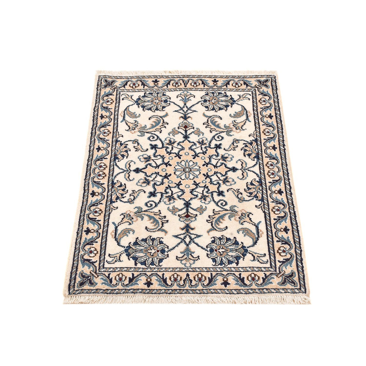 Alfombra persa - Nain - 86 x 60 cm - crema