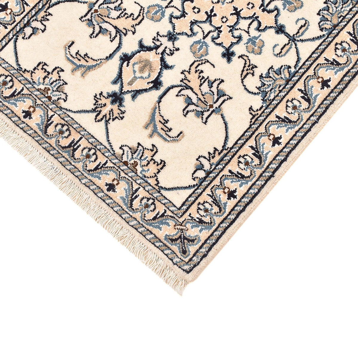 Alfombra persa - Nain - 90 x 60 cm - crema