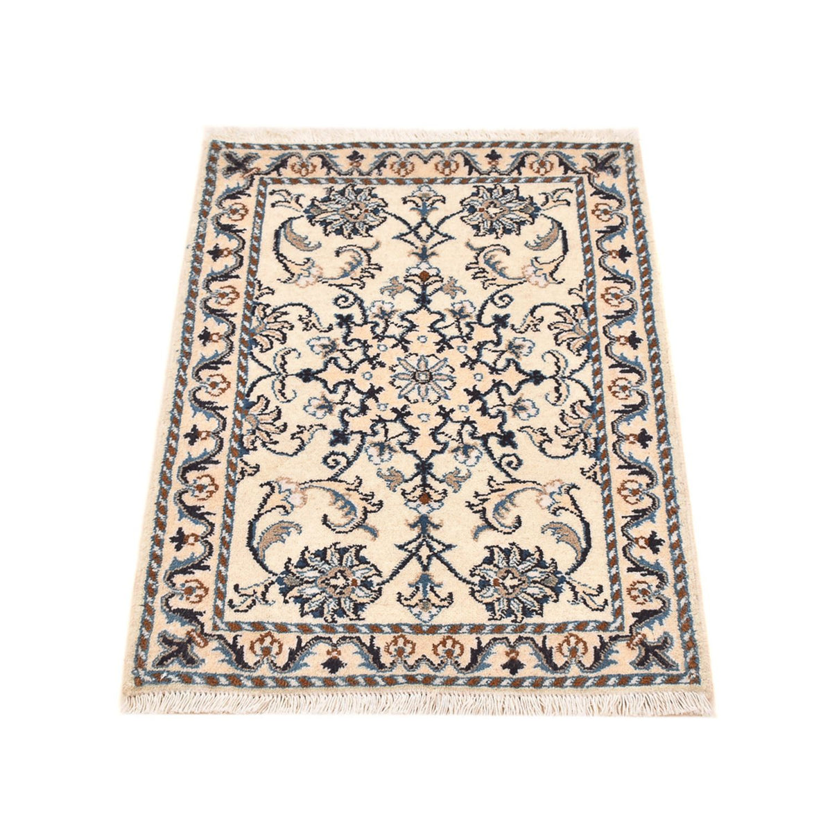 Alfombra persa - Nain - 88 x 58 cm - crema