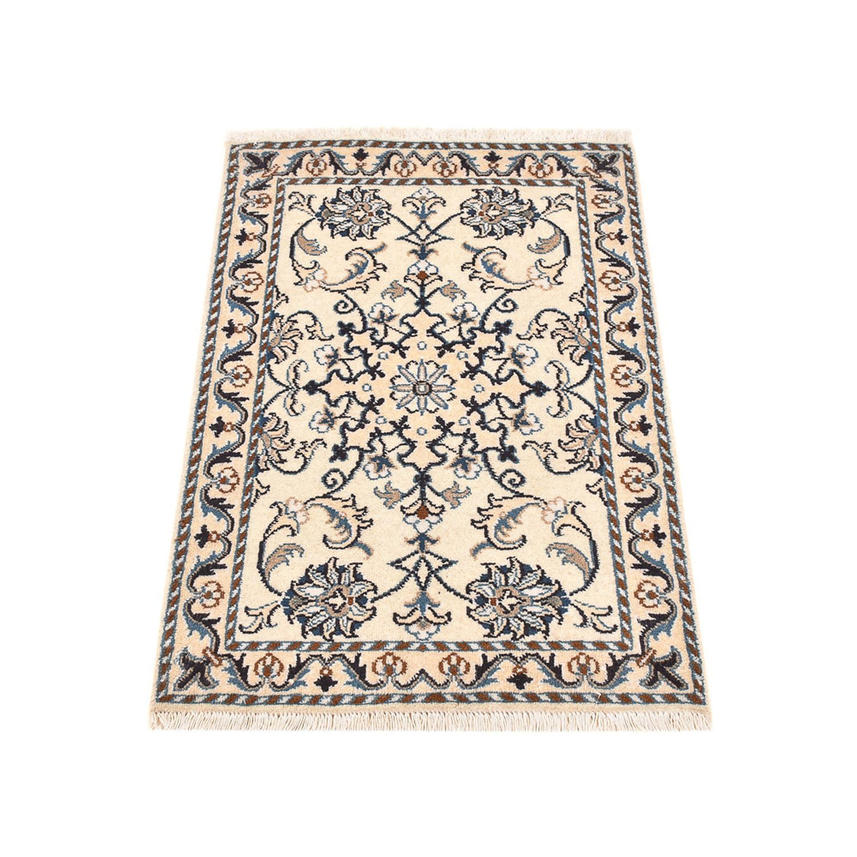 Alfombra persa - Nain - 87 x 58 cm - crema