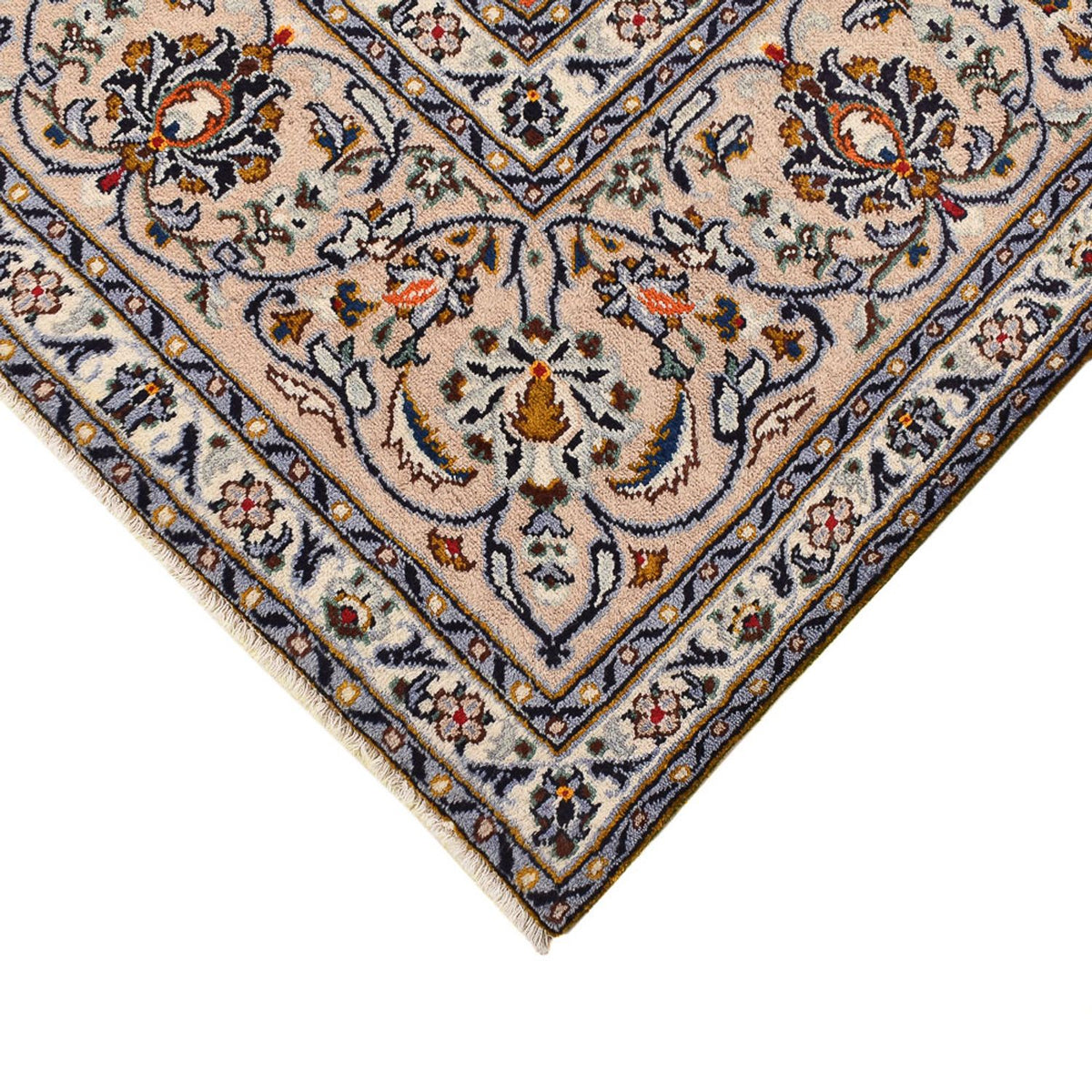 Alfombra persa - Keshan - 360 x 245 cm - beige oscuro