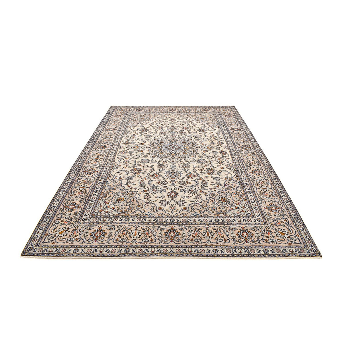 Alfombra persa - Keshan - 360 x 245 cm - beige oscuro