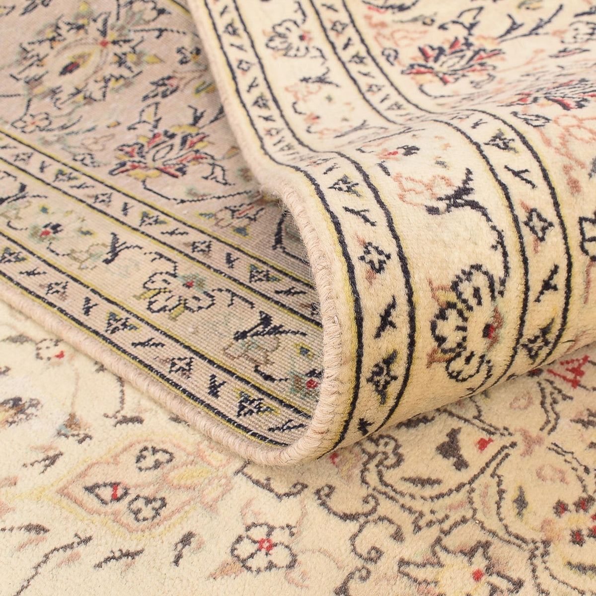 Alfombra persa - Keshan - 301 x 202 cm - beige
