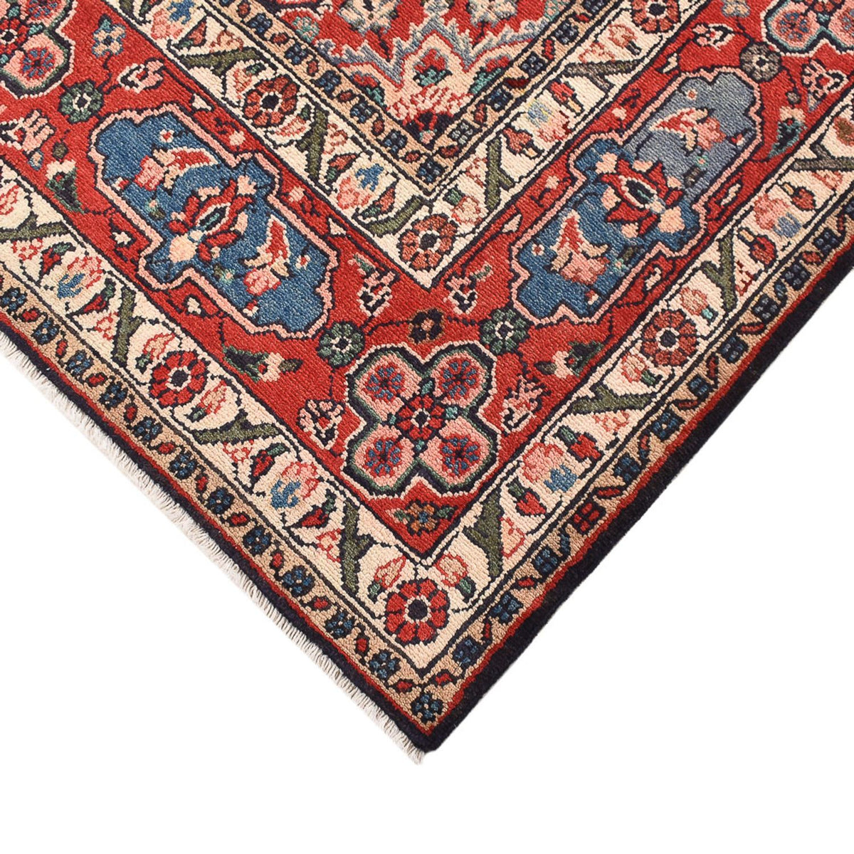 Alfombra persa - Nómada - 340 x 203 cm - rojo oscuro