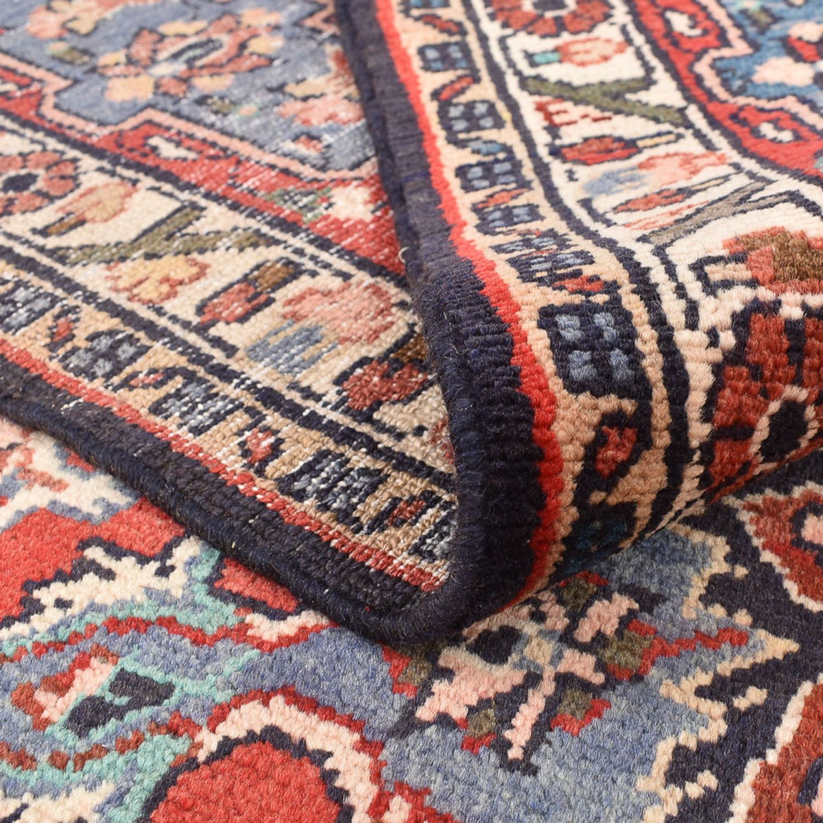 Alfombra persa - Nómada - 340 x 203 cm - rojo oscuro