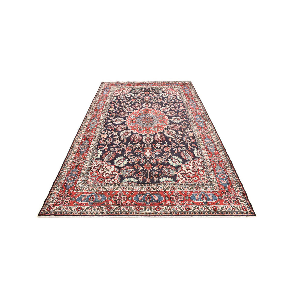 Alfombra persa - Nómada - 340 x 203 cm - rojo oscuro