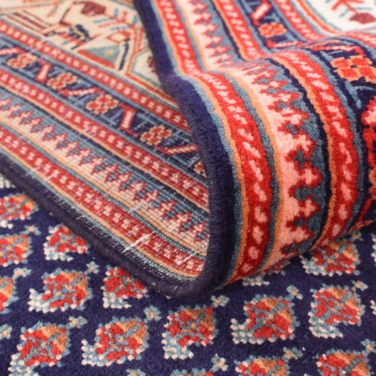 Alfombra persa - Mir - 295 x 188 cm - rojo oscuro