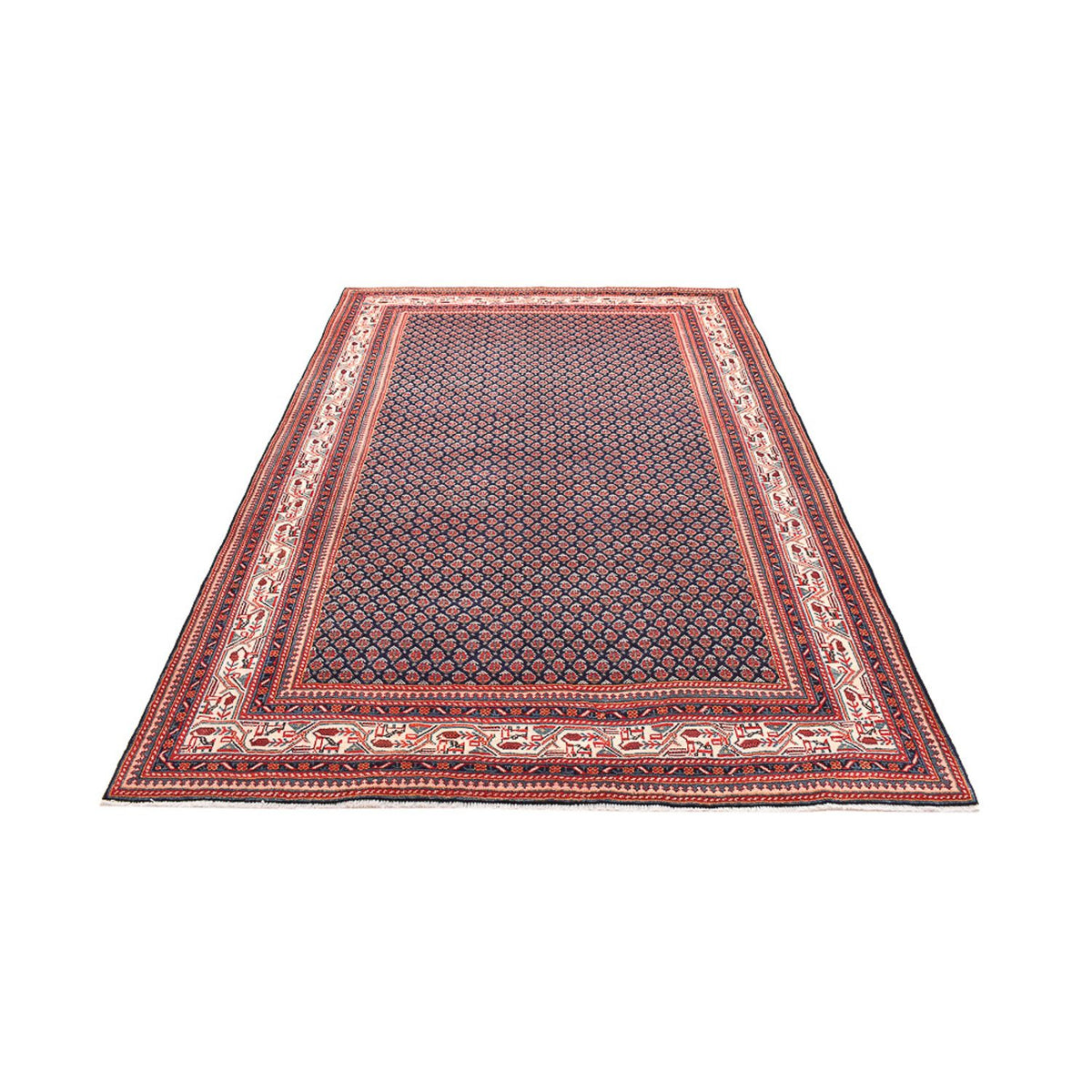 Alfombra persa - Mir - 295 x 188 cm - rojo oscuro