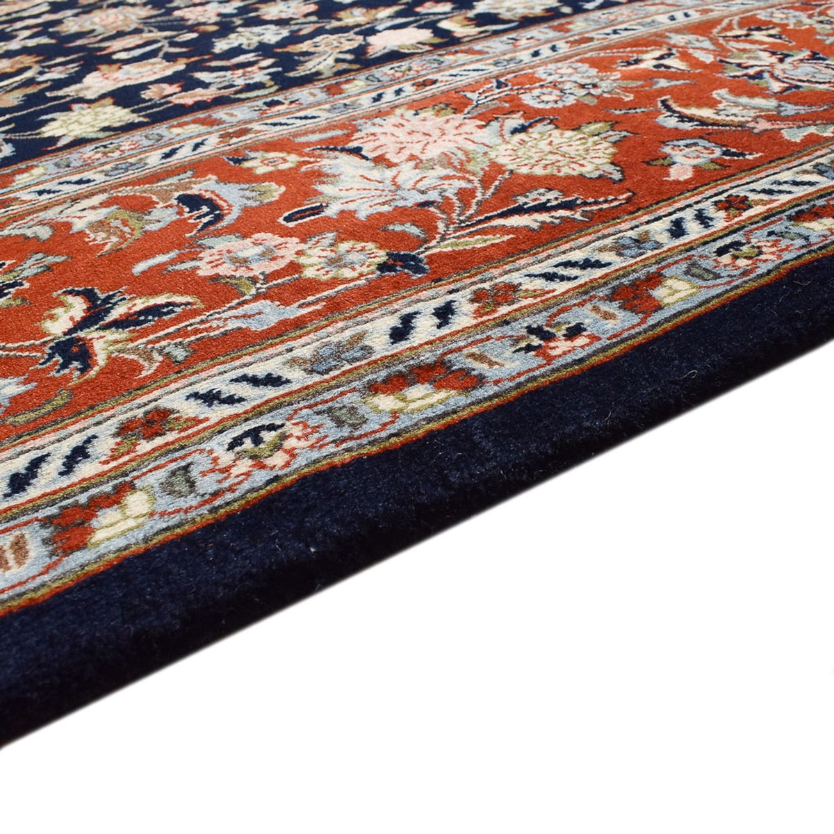 Alfombra persa - Real - 337 x 255 cm - azul oscuro