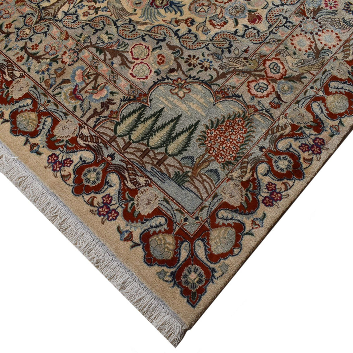 Alfombra persa - Keshan - 301 x 201 cm - arena