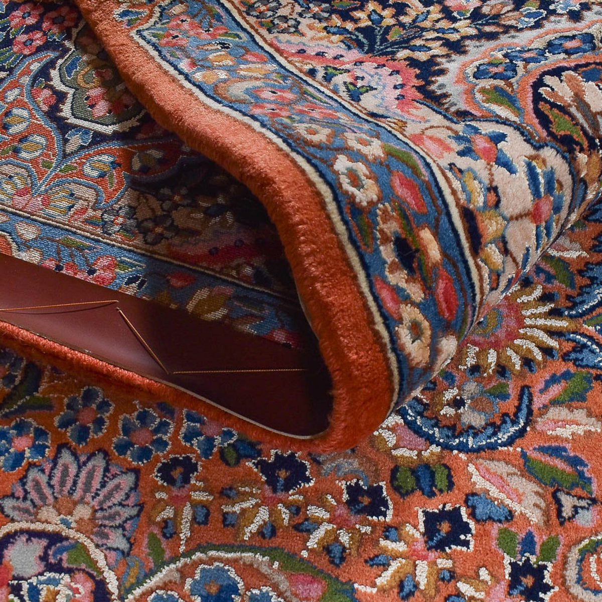 Alfombra persa - Real - 345 x 250 cm - beige oscuro