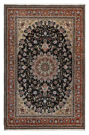 Alfombra Persa - Tabriz - Real - 318 x 208 cm - azul oscuro
