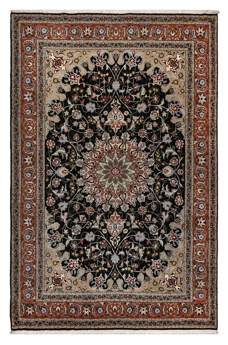 Alfombra Persa - Tabriz - Real - 318 x 208 cm - azul oscuro