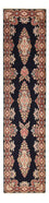 Alfombra de pasillo Alfombra persa - Real - 397 x 94 cm - azul oscuro