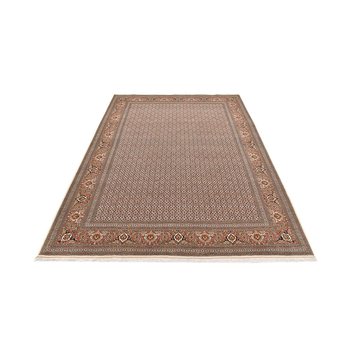 Alfombra Persa - Tabriz - Real - 284 x 184 cm - beige oscuro