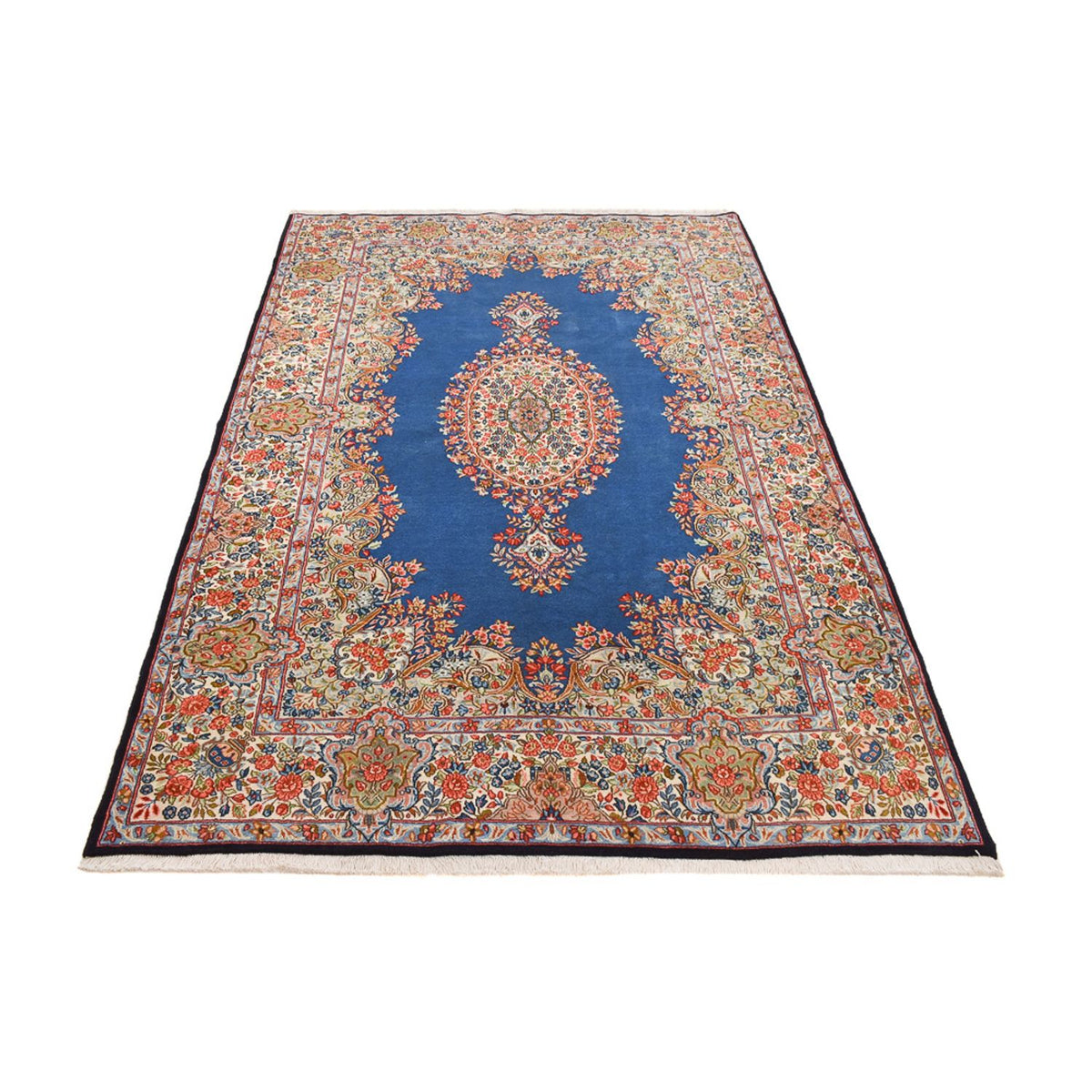Alfombra persa - Real - 275 x 177 cm - azul