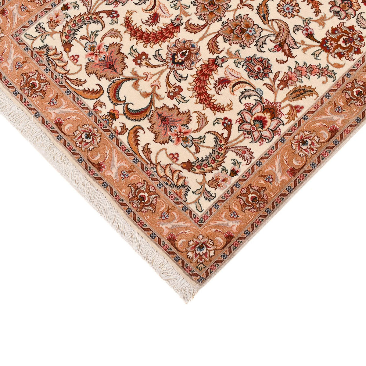 Alfombra de pasillo Alfombra Persa - Tabriz - Prima - 314 x 79 cm - beige