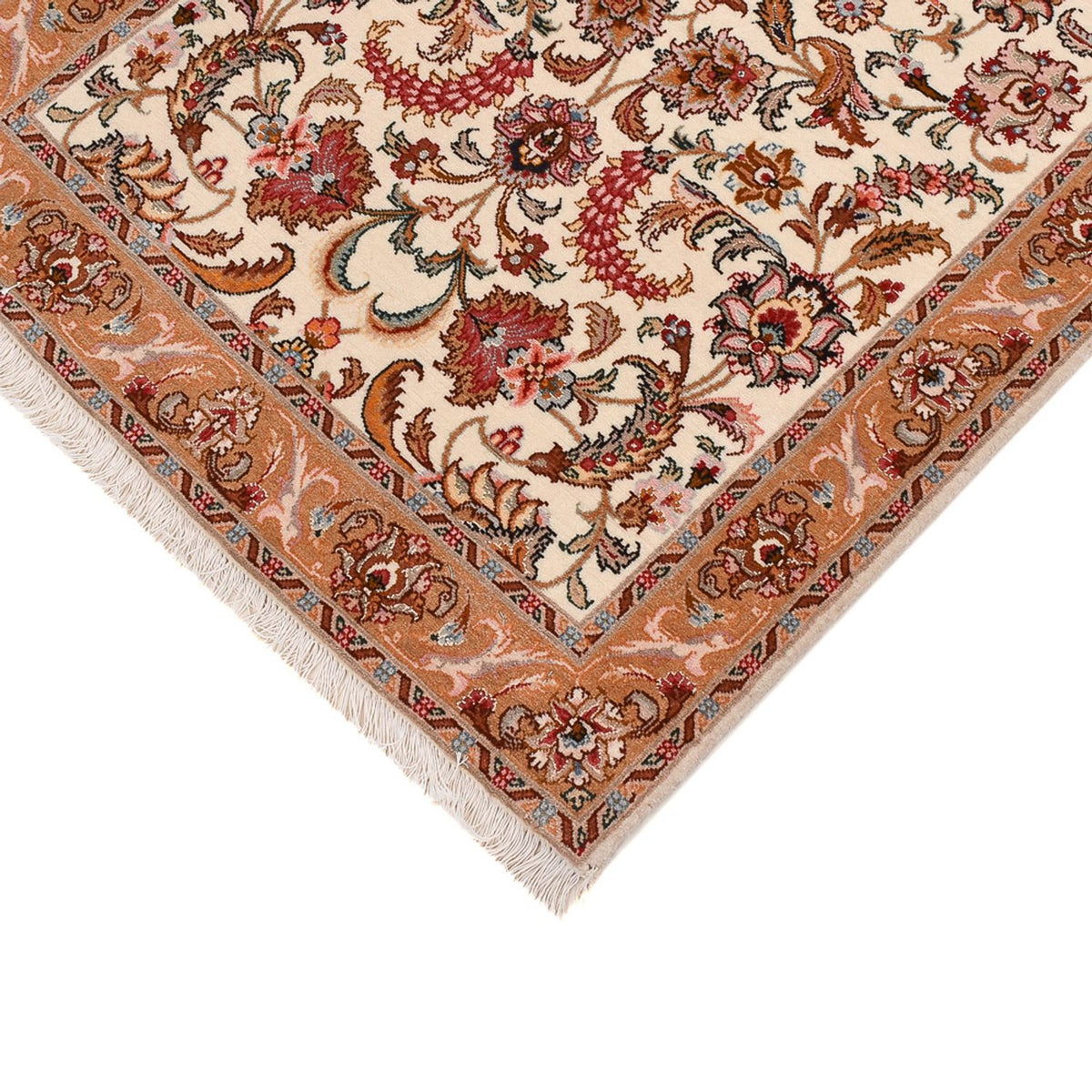 Alfombra de pasillo Alfombra Persa - Tabriz - Prima - 317 x 72 cm - beige