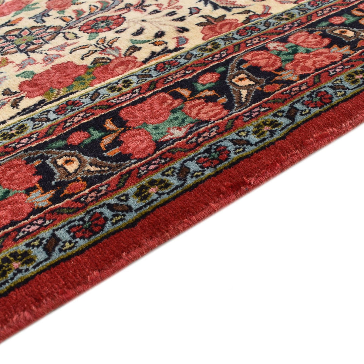 Alfombra de pasillo Alfombra persa - Bidjar - 405 x 95 cm - beige oscuro