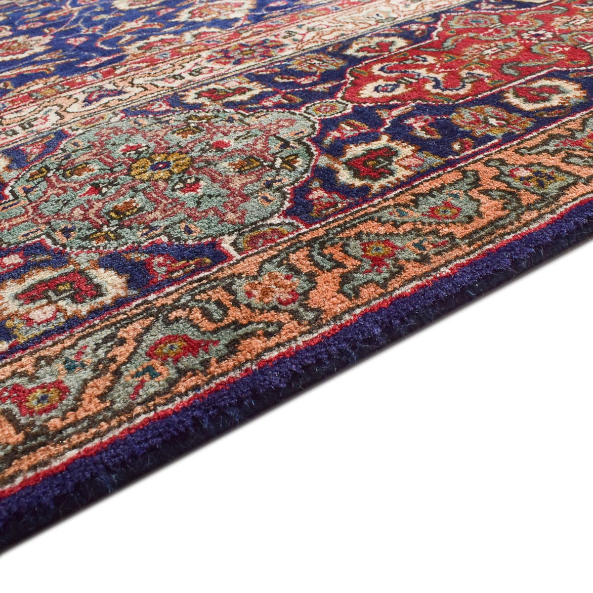 Alfombra Persa - Tabriz - Real - 387 x 297 cm - azul oscuro