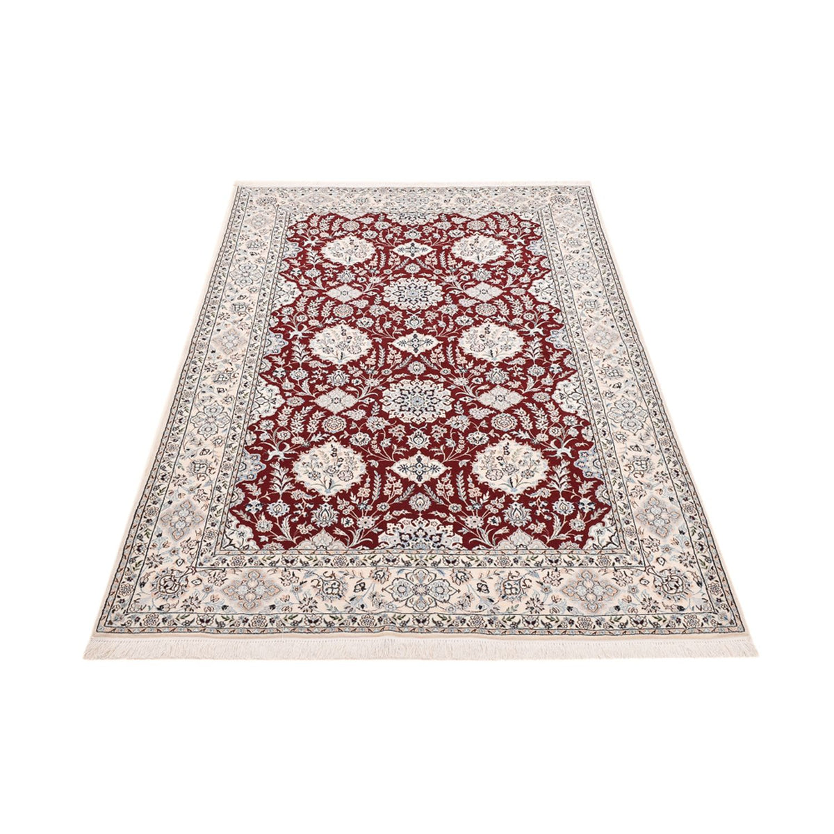 Alfombra Persa - Nain - Prima - 227 x 146 cm - rojo