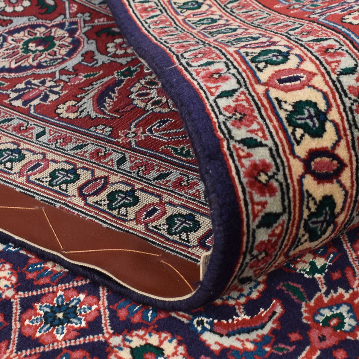 Alfombra Persa - Tabriz - Real - 294 x 198 cm - púrpura