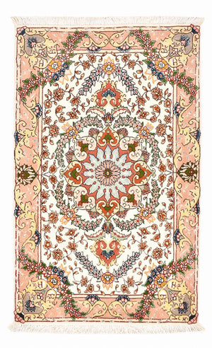Alfombra Persa - Tabriz - Real - 90 x 60 cm - multicolor