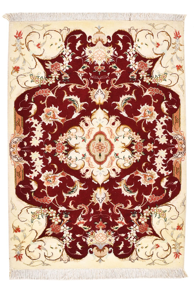 Alfombra Persa - Tabriz - Real - 90 x 60 cm - rojo